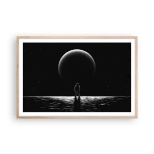 Plakát v rámu světlý dub - Tváři v tvář - 91x61 cm