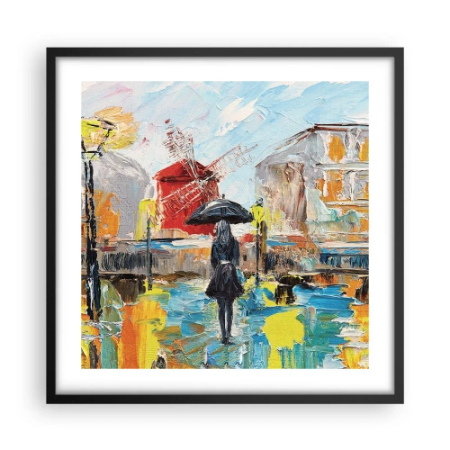 Plakát v černém rámu - Pařížské legendy - 50x50 cm