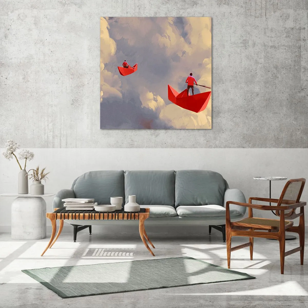 Obraz na skle - Výprava snílků - 70x70 cm