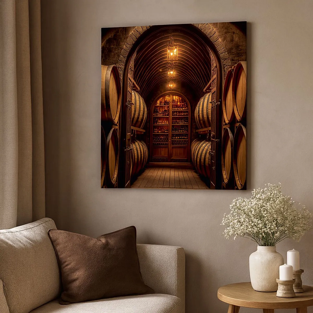 Obraz na plátně - Nádherný sklep - 30x30 cm