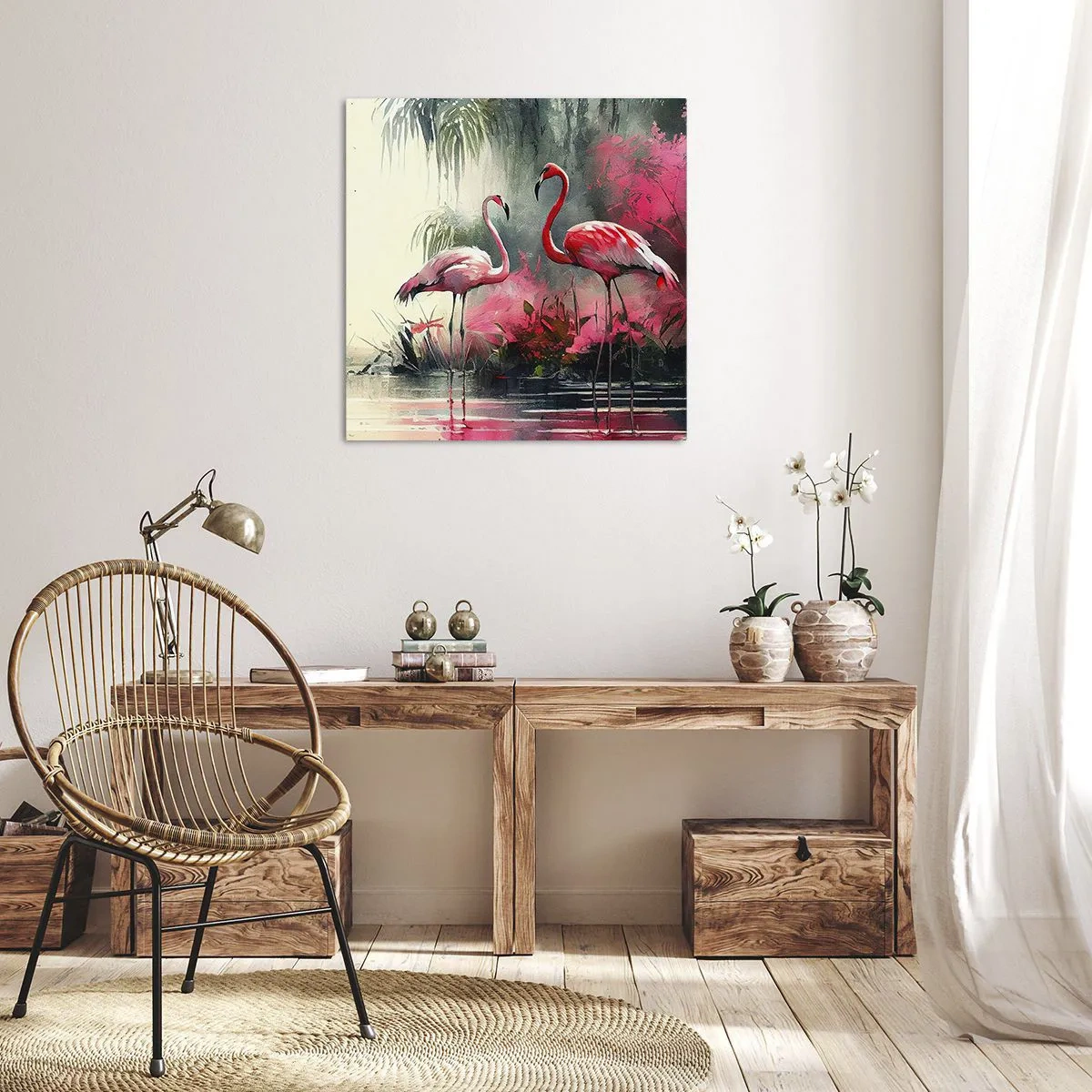 Obraz na plátně - Hodiny přírodního kouzla - 70x70 cm