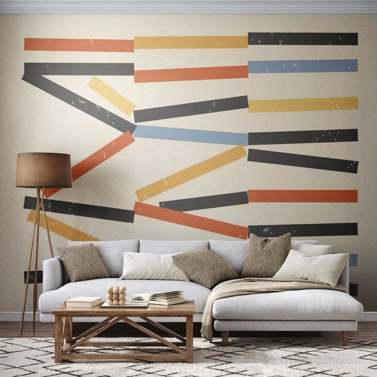 Fototapeta Premium Canvas - Kompozice na úrovni - Minimalismus, Bederní, Moderní - 250x175 cm