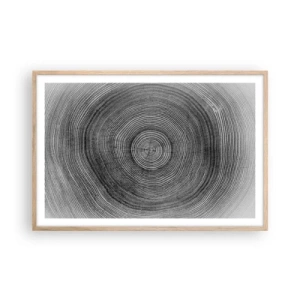 Plakát v rámu světlý dub - Znamení doby - 91x61 cm