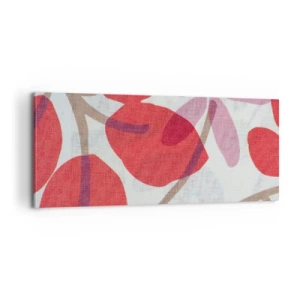 Obraz na plátně - Květinová kompozice v růžové - 100x40 cm