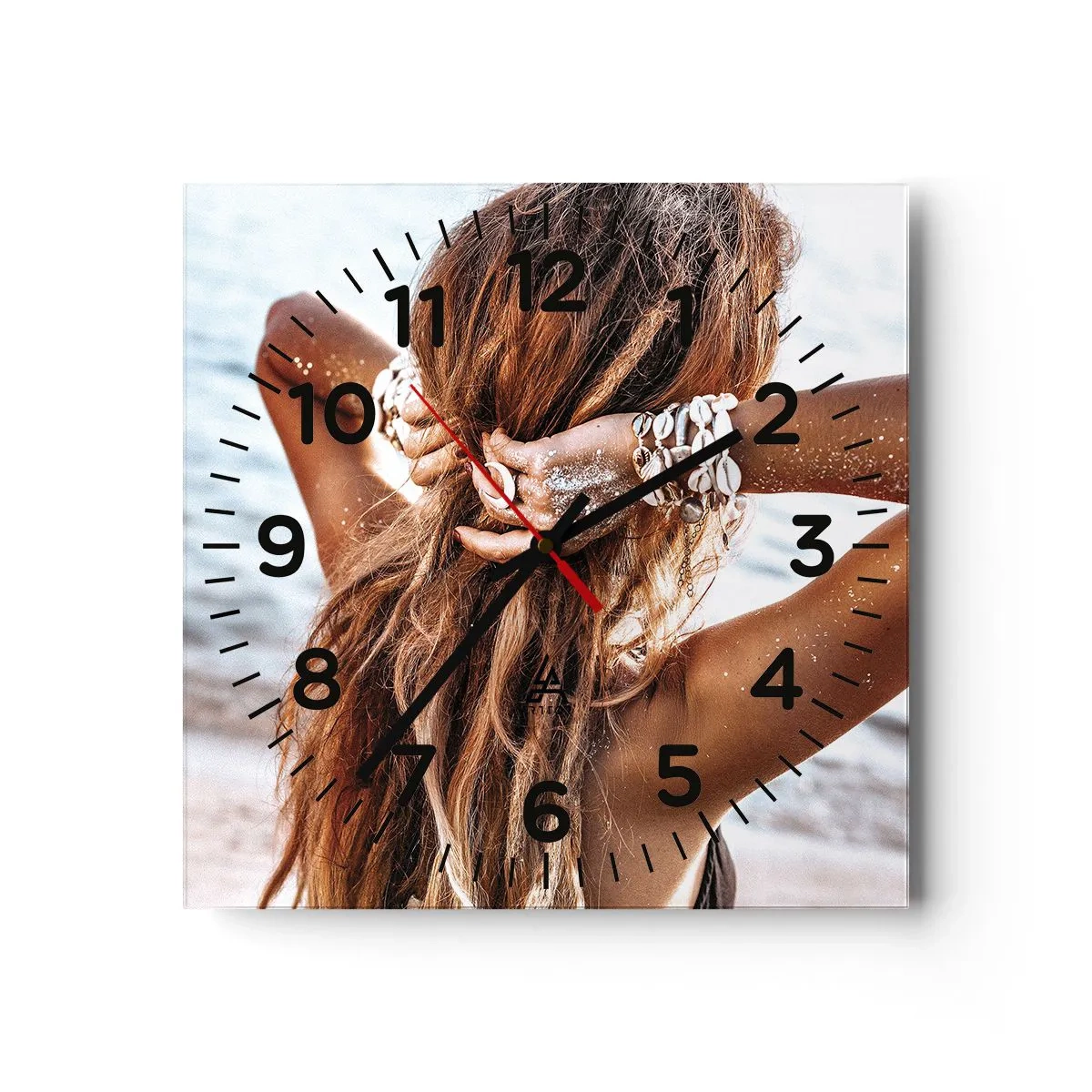 Nástěnné hodiny - Sestra vody a slunce - 30x30 cm