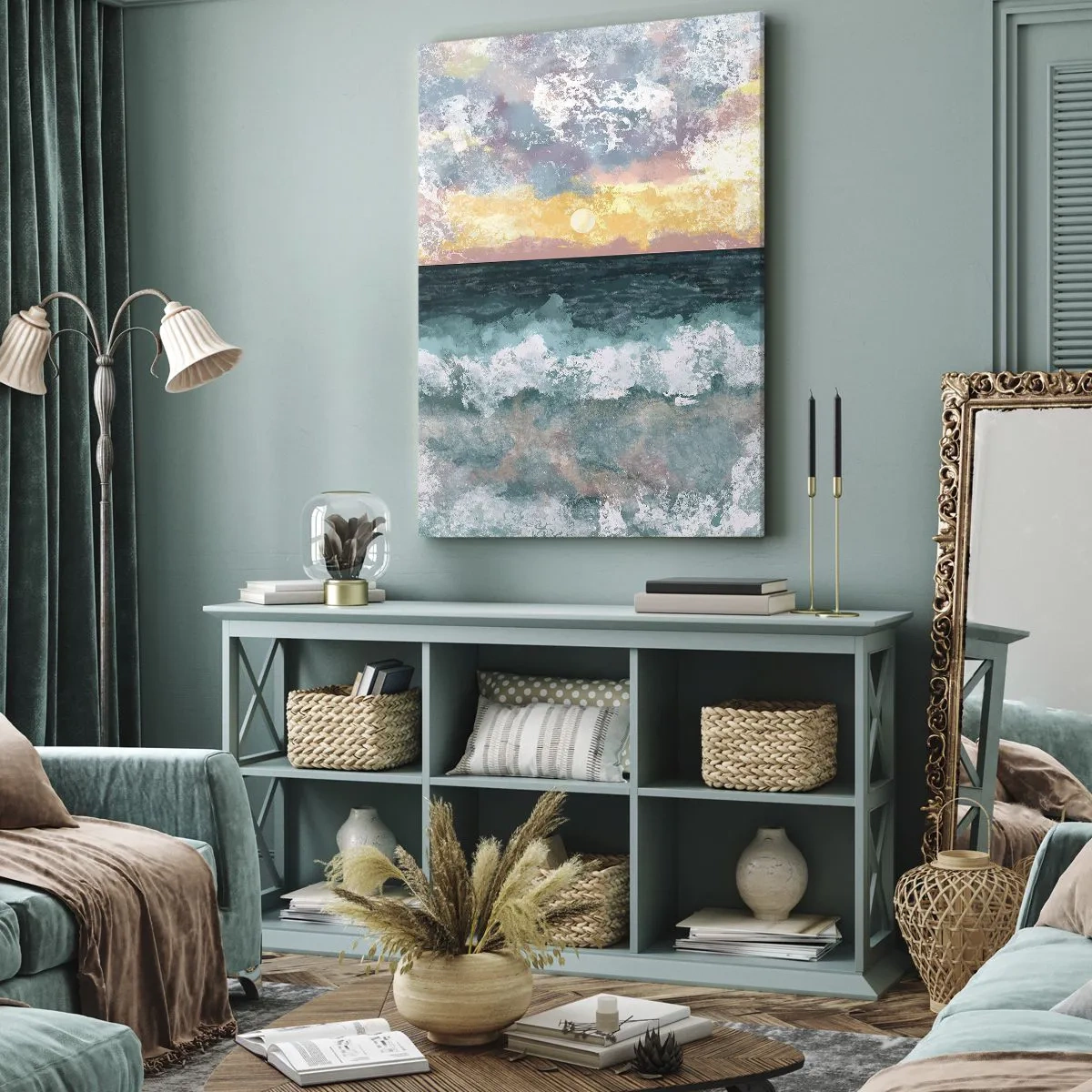 Obraz na plátně - Voda, světlo, vzduch - 45x80 cm