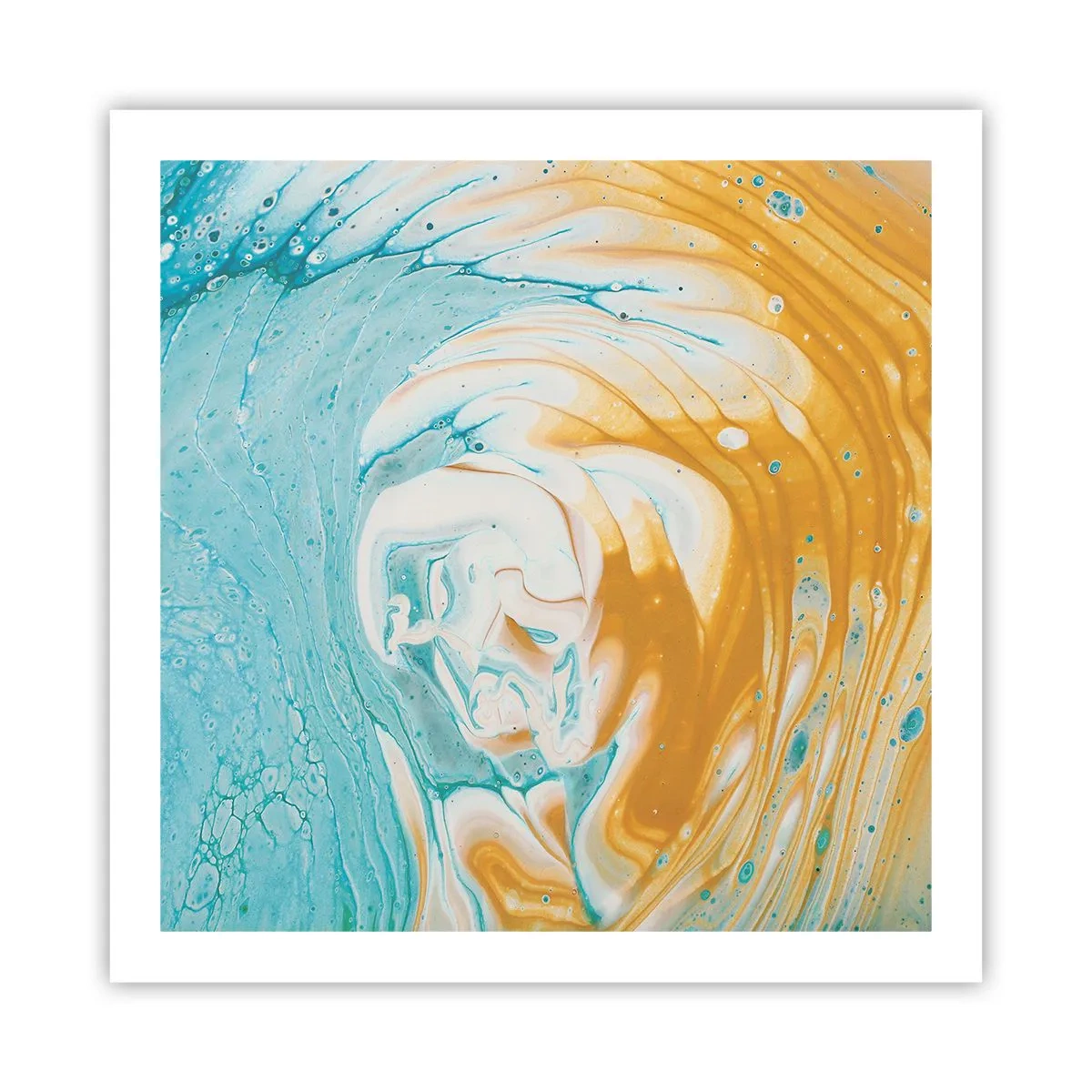 Plakát - Pastelový vír - 60x60 cm