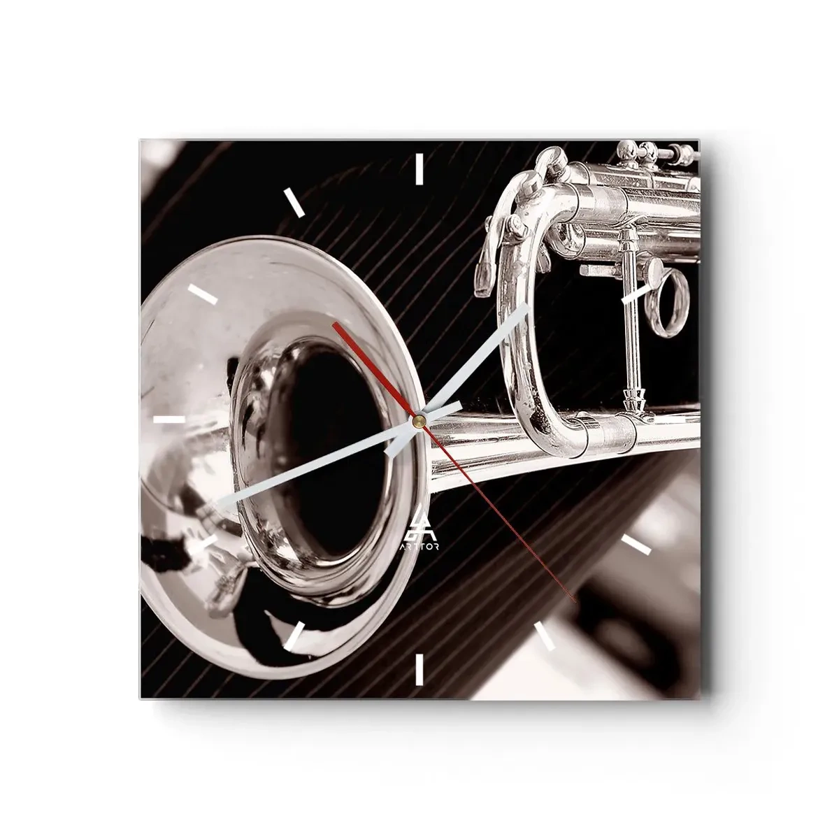 Nástěnné hodiny - Hudební cestování do 30. let - 40x40 cm