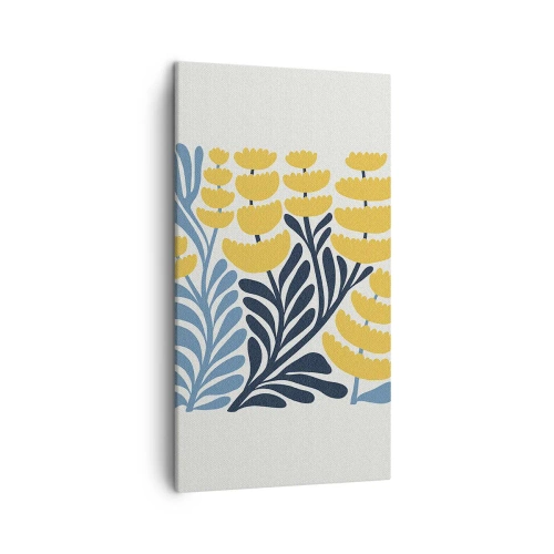 Obraz na plátně - Sluneční záhon - 45x80 cm