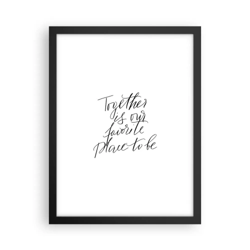 Plakát v černém rámu - Cítíte to také? - 30x40 cm