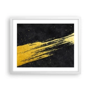 Plakát v bílém rámu - Skok do hyperprostoru - 50x40 cm