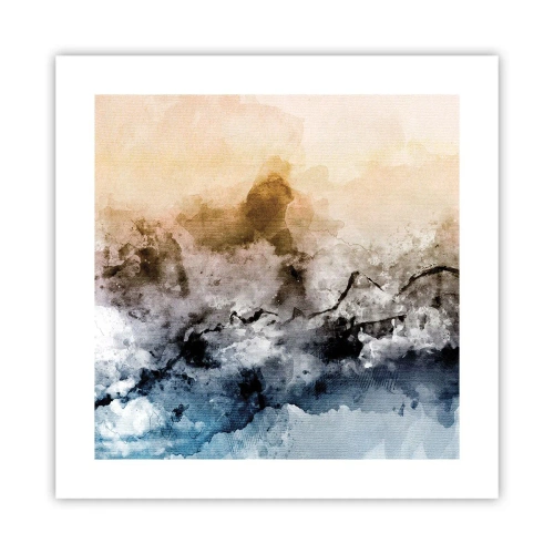 Plakát - Ponořené do mračna mlhy - 40x40 cm