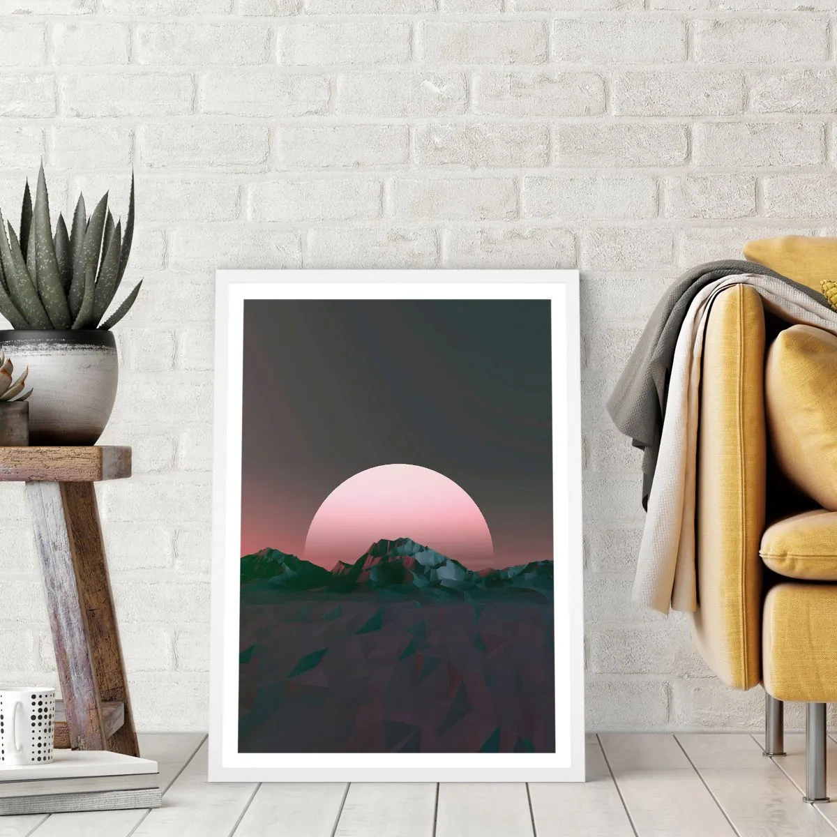Plakát v bílém rámu - V sousední galaxii - 50x70 cm