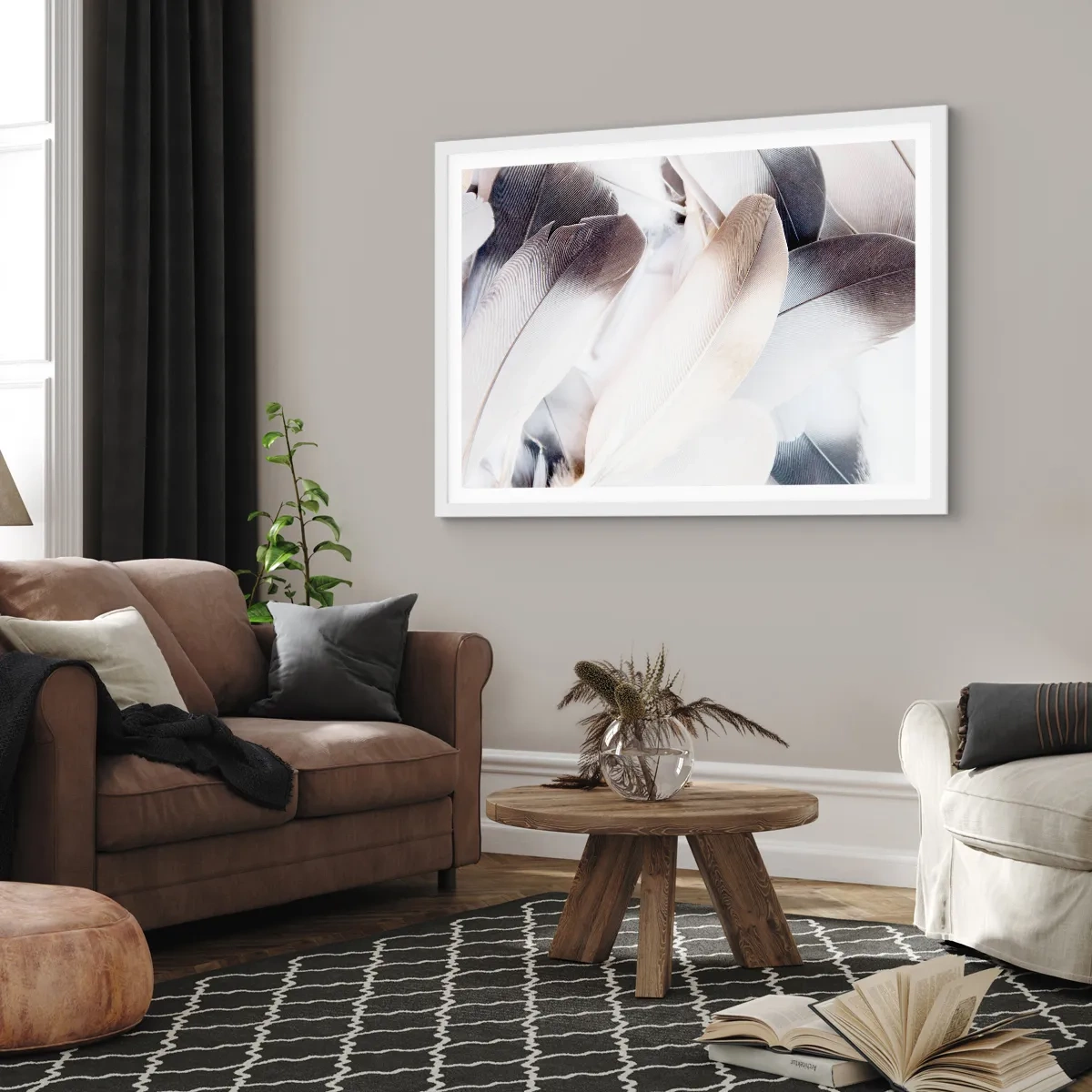 Plakát v bílém rámu - Téměř andělské - 91x61 cm