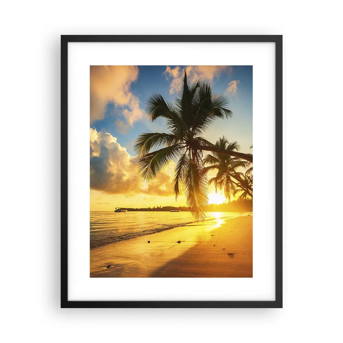 Plakát v černém rámu - Karibský sen - 40x50 cm
