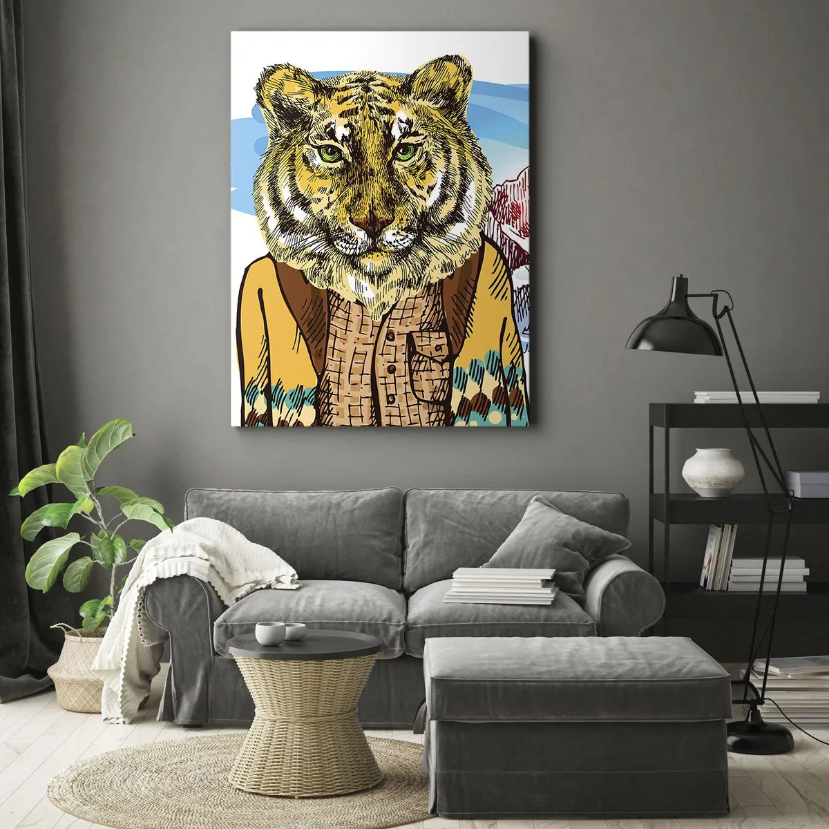 Obraz na plátně - Není tak divoký jak ho kreslí - 50x70 cm