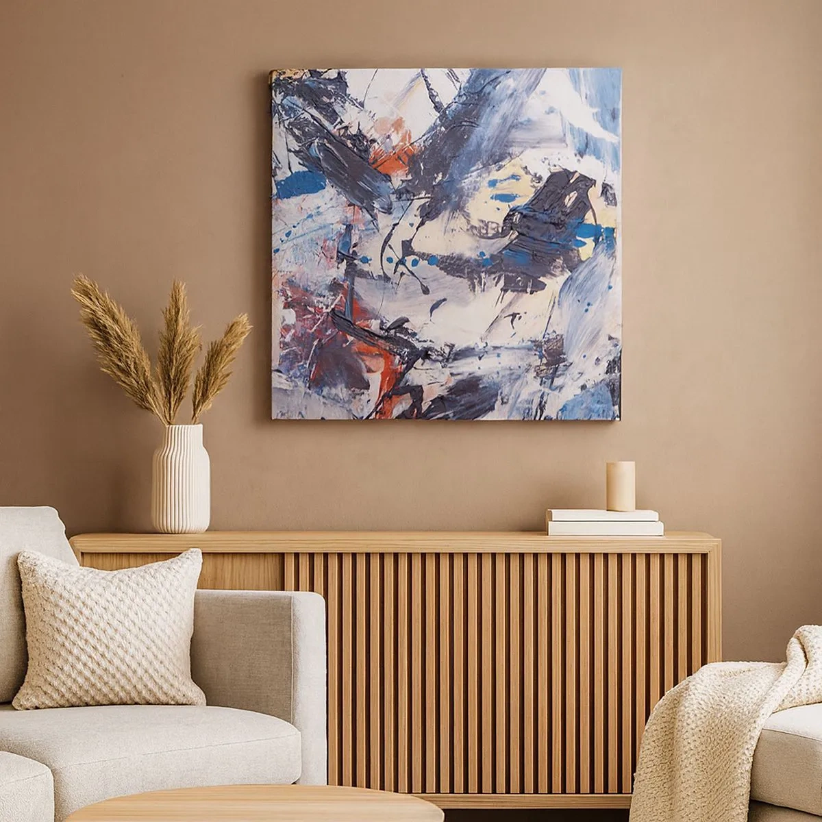 Obraz na plátně - Bláznivý tanec abstrakce - 30x30 cm