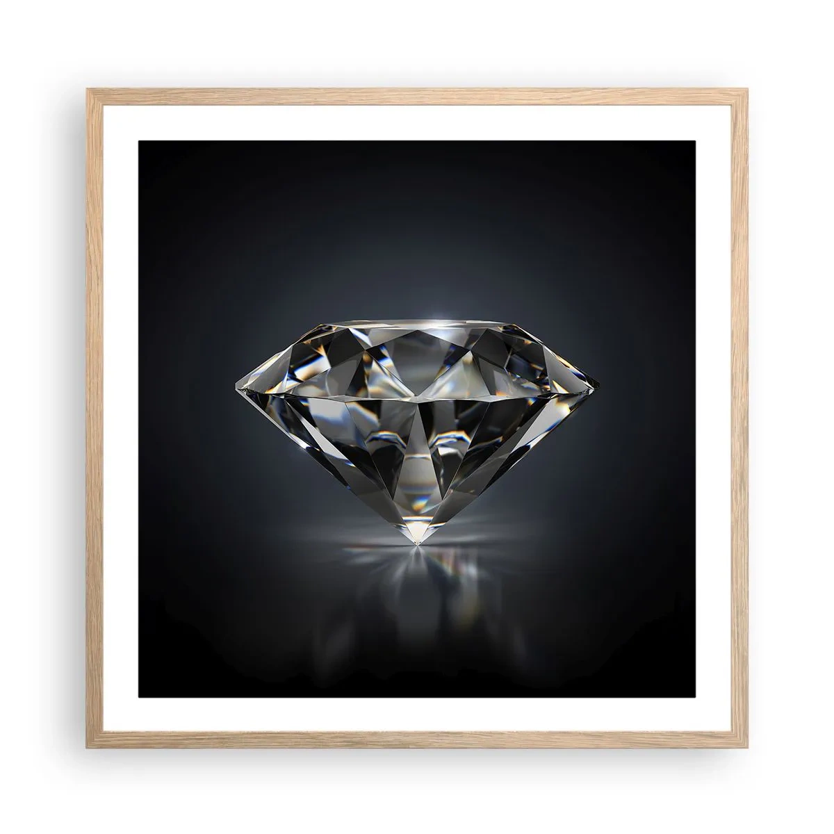 Plakát v rámu světlý dub - Best girls friend - 60x60 cm