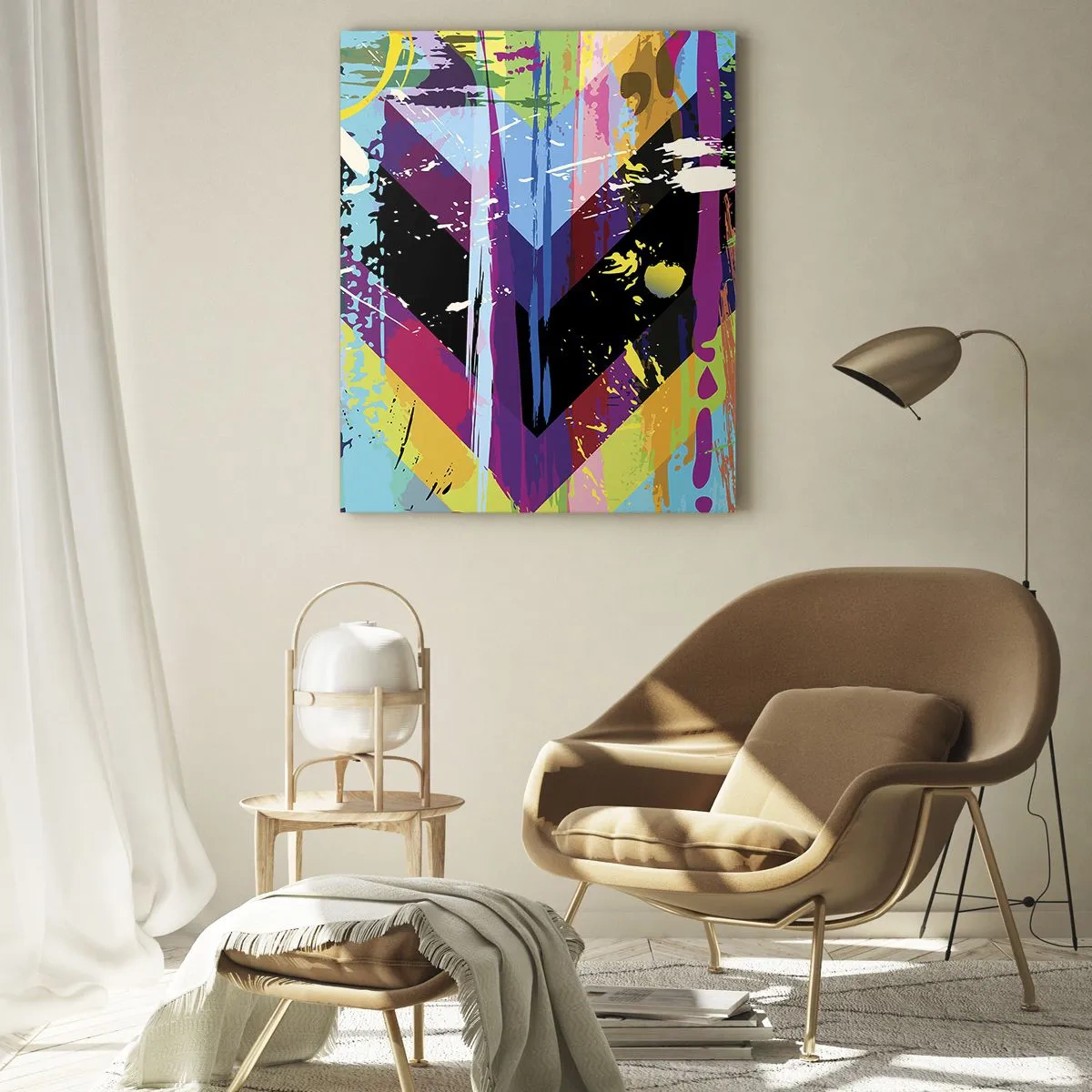 Obraz na skle - Shora dolů - 50x70 cm