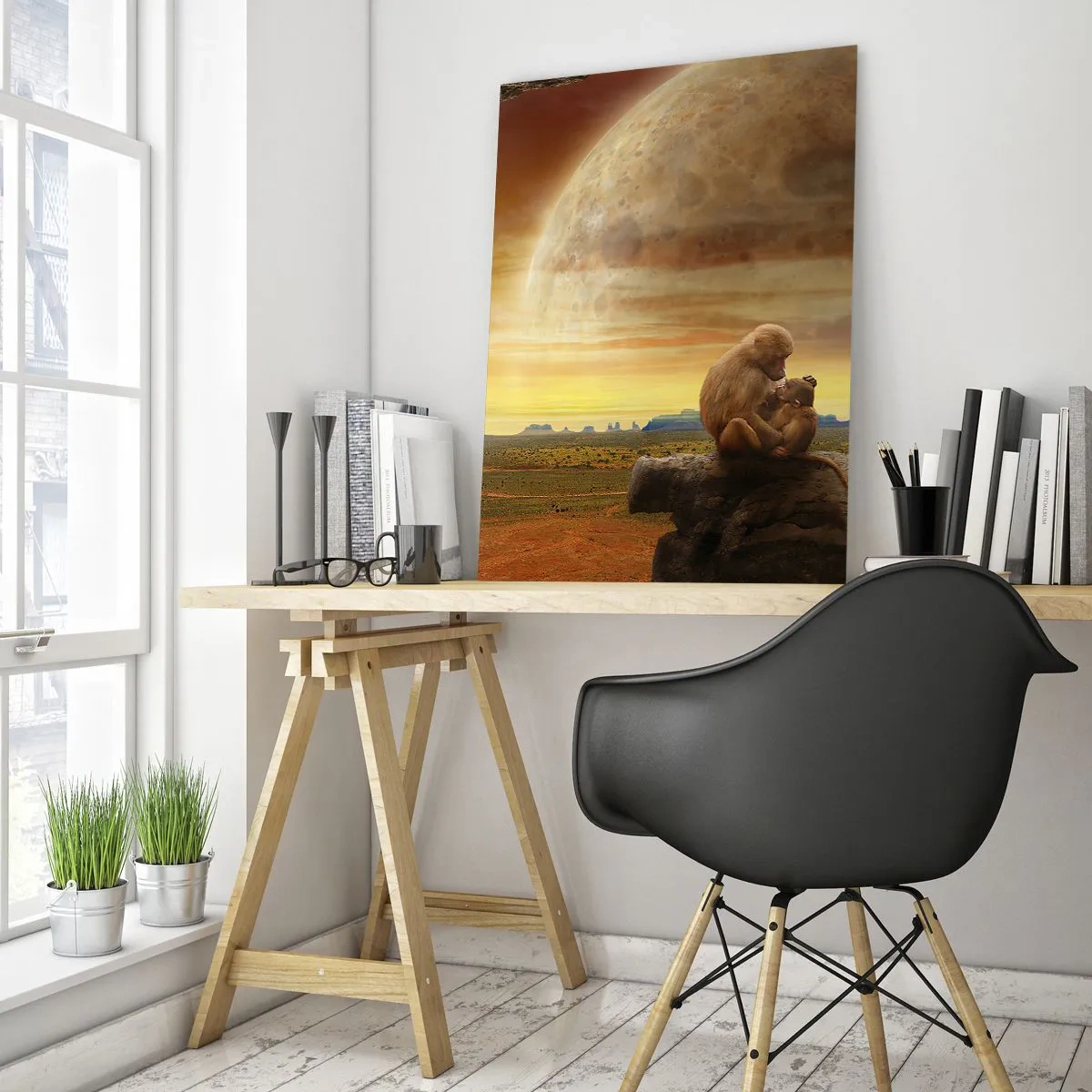 Obraz na skle - Láska je všude stejná - 50x70 cm