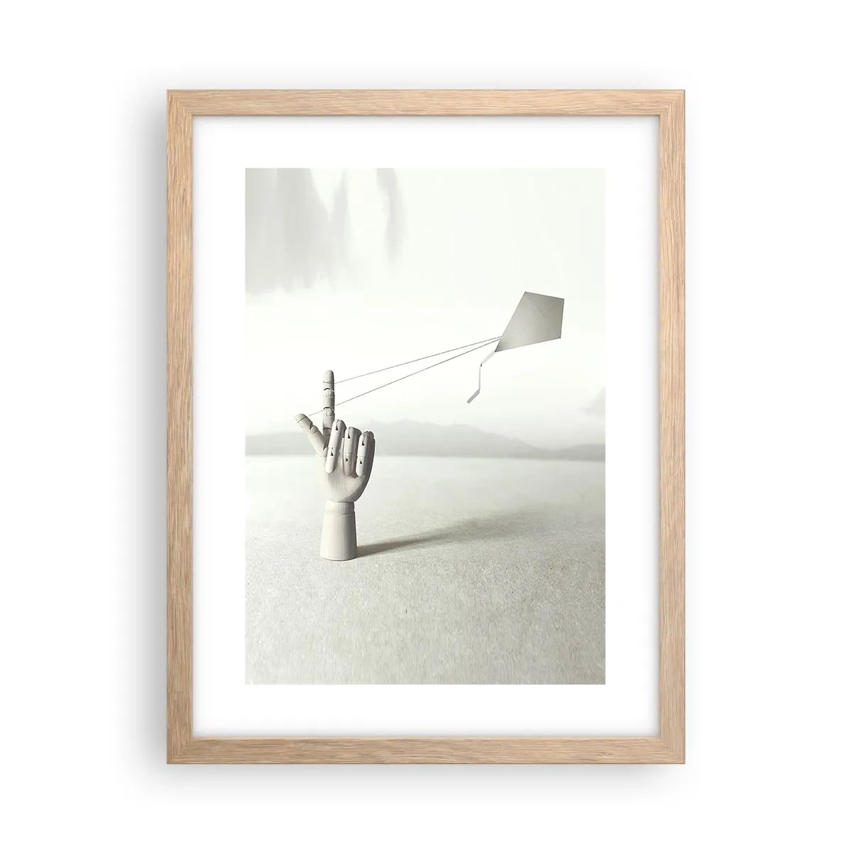 Plakát v rámu světlý dub - Výzva - 30x40 cm