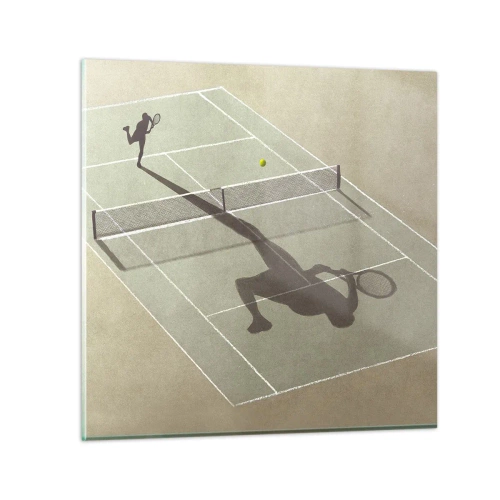 Obraz na skle - Dobývání sama sebe - 60x60 cm