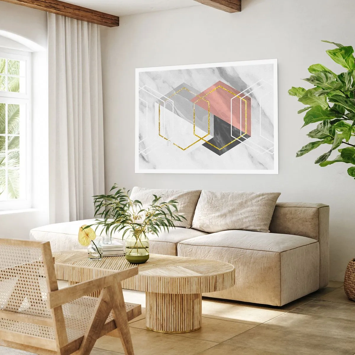 Plakát - Řetězová kompozice - 70x50 cm