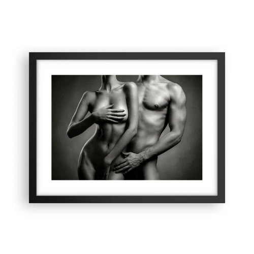 Plakát v černém rámu - Adam a Eva - 40x30 cm