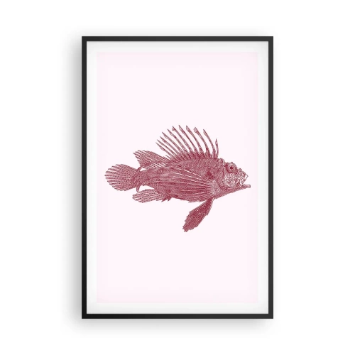 Plakát v černém rámu - Obyvatelka exotických vod - 61x91 cm