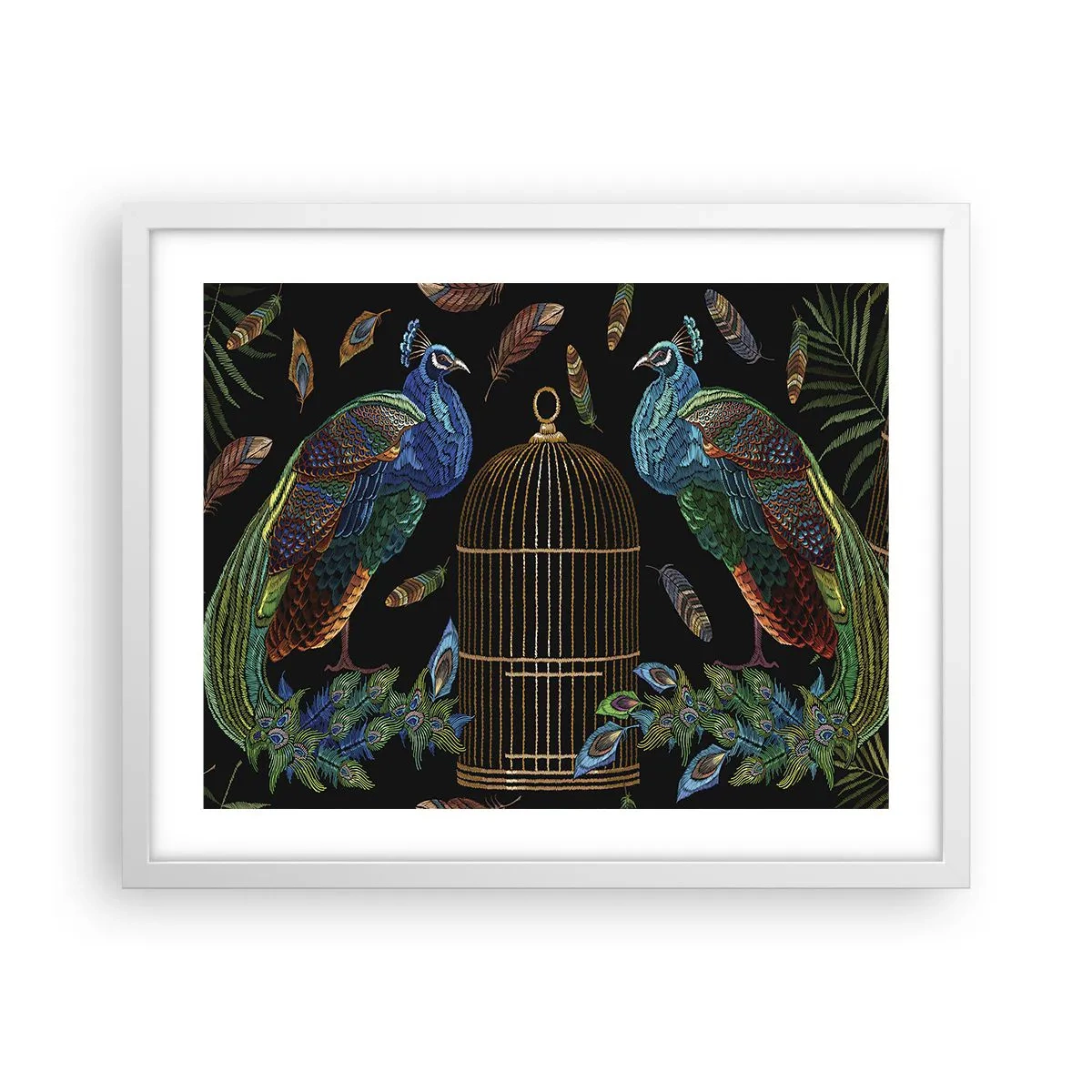 Plakát v bílém rámu - V královském rouchu - 50x40 cm