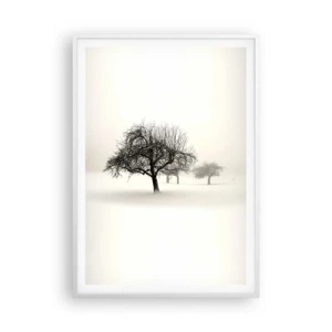 Plakát v bílém rámu - Zimní sen - 70x100 cm