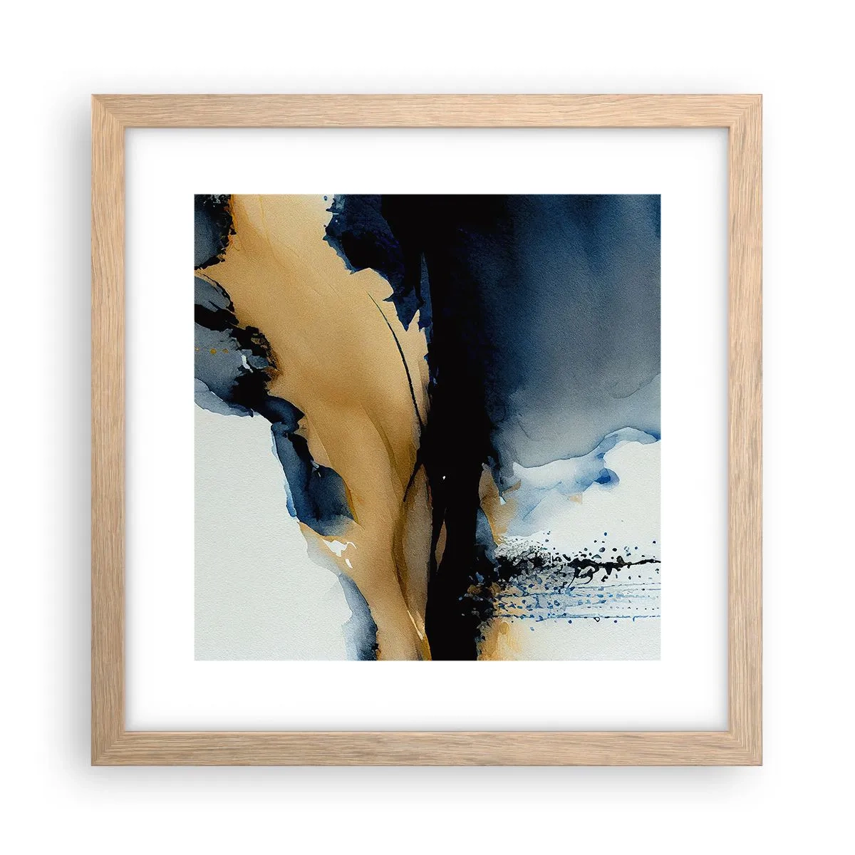 Plakát v rámu světlý dub - Za závojem - 30x30 cm