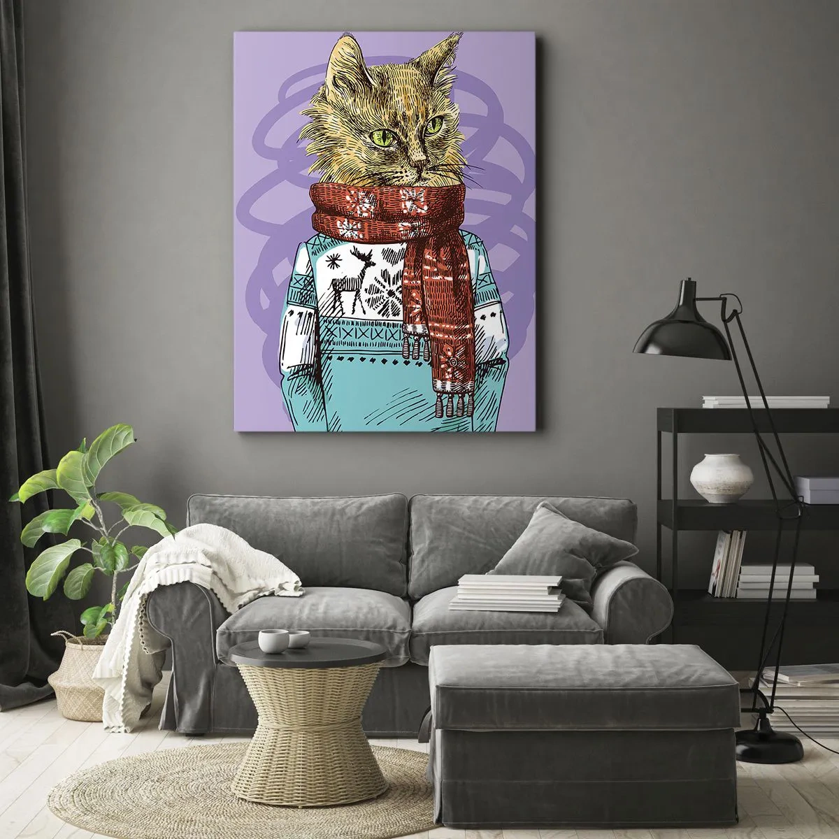 Obraz na plátně - Kočka nejenom v botách - 50x70 cm