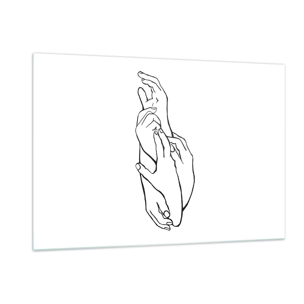 Obraz na skle - Dobrý dotek - 120x80 cm