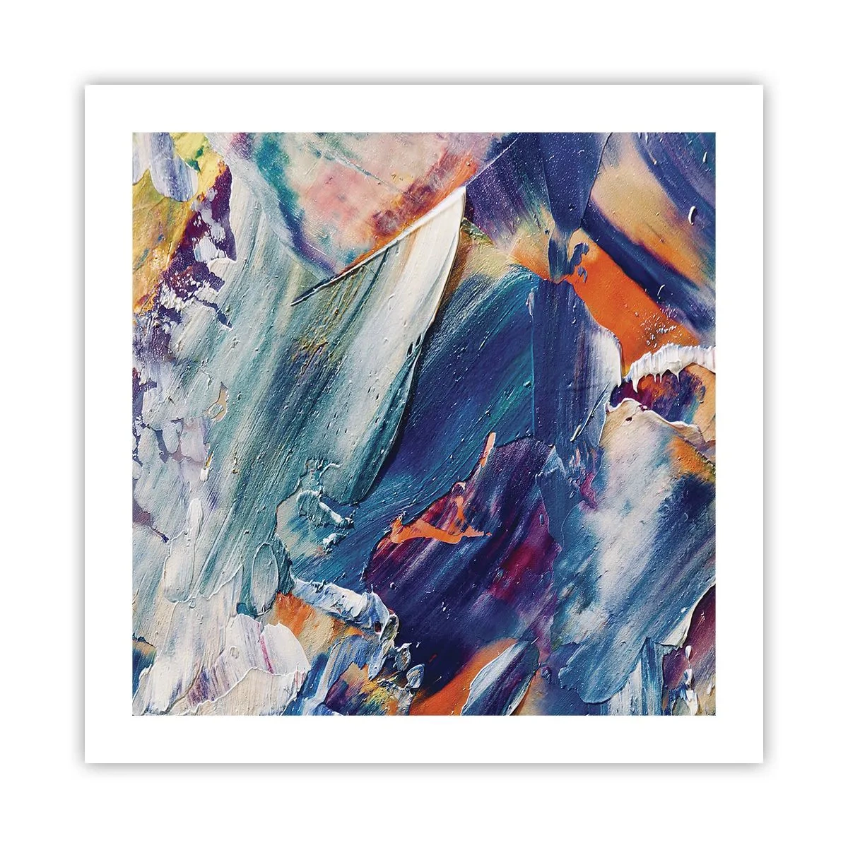 Plakát - Chaos barev - 50x50 cm