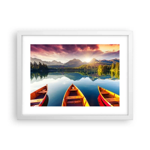 Plakát v bílém rámu - Nic proti přírodě - 40x30 cm