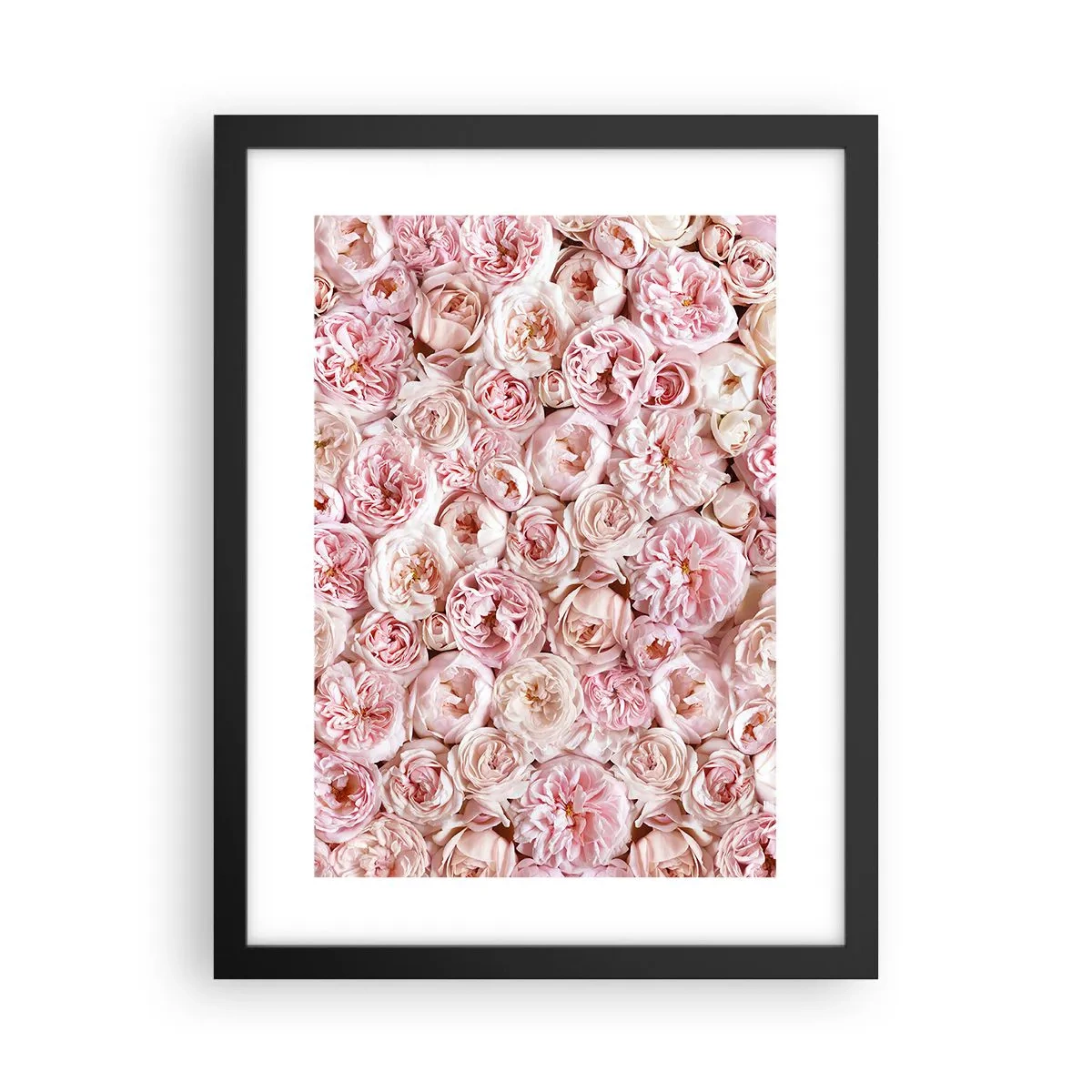 Plakát v černém rámu - Vydlážděná růžemi - 30x40 cm