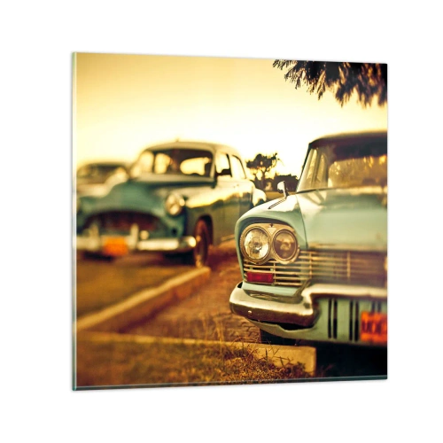 Obraz na skle - Počkáme, uvidíme - 30x30 cm