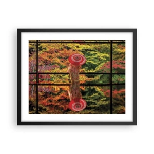 Plakát v černém rámu - V chrámu přírody - 50x40 cm