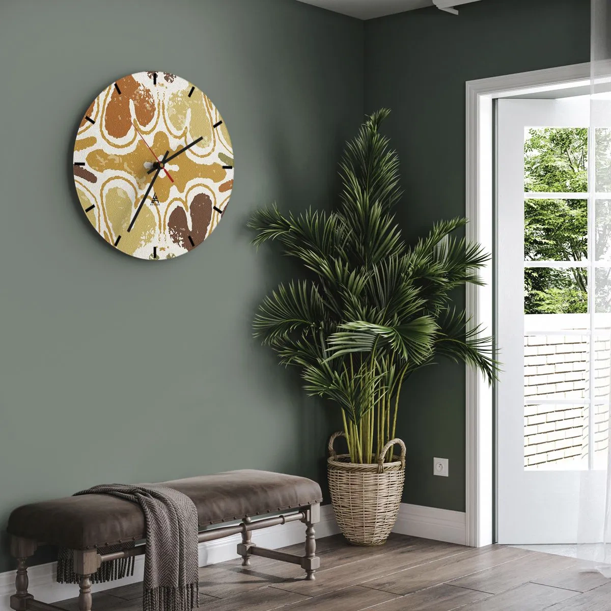 Nástěnné hodiny - Sentimentální abstrakce - 40x40 cm