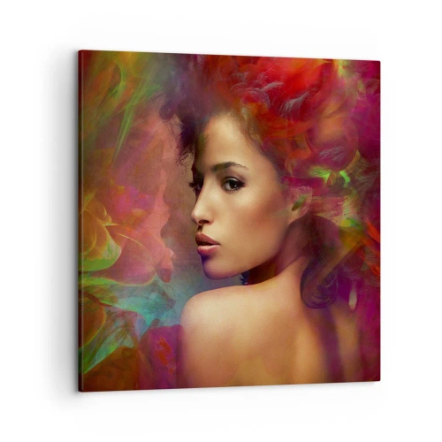 Obraz na plátně - Krásnější než duha, jemnější než mlha - 50x50 cm