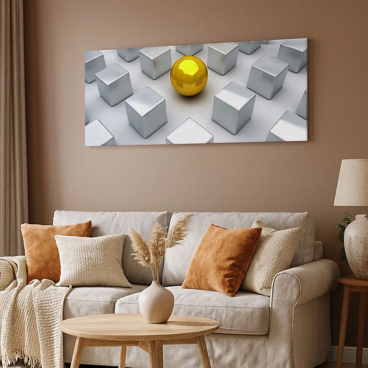 Obraz na plátně - Proč já? Geometrická kompozice - 100x40 cm