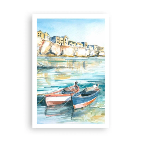 Plakát - Krajina v modří - 61x91 cm