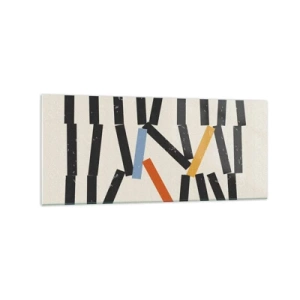 Obraz na skle - Domino – kompozice - 120x50 cm