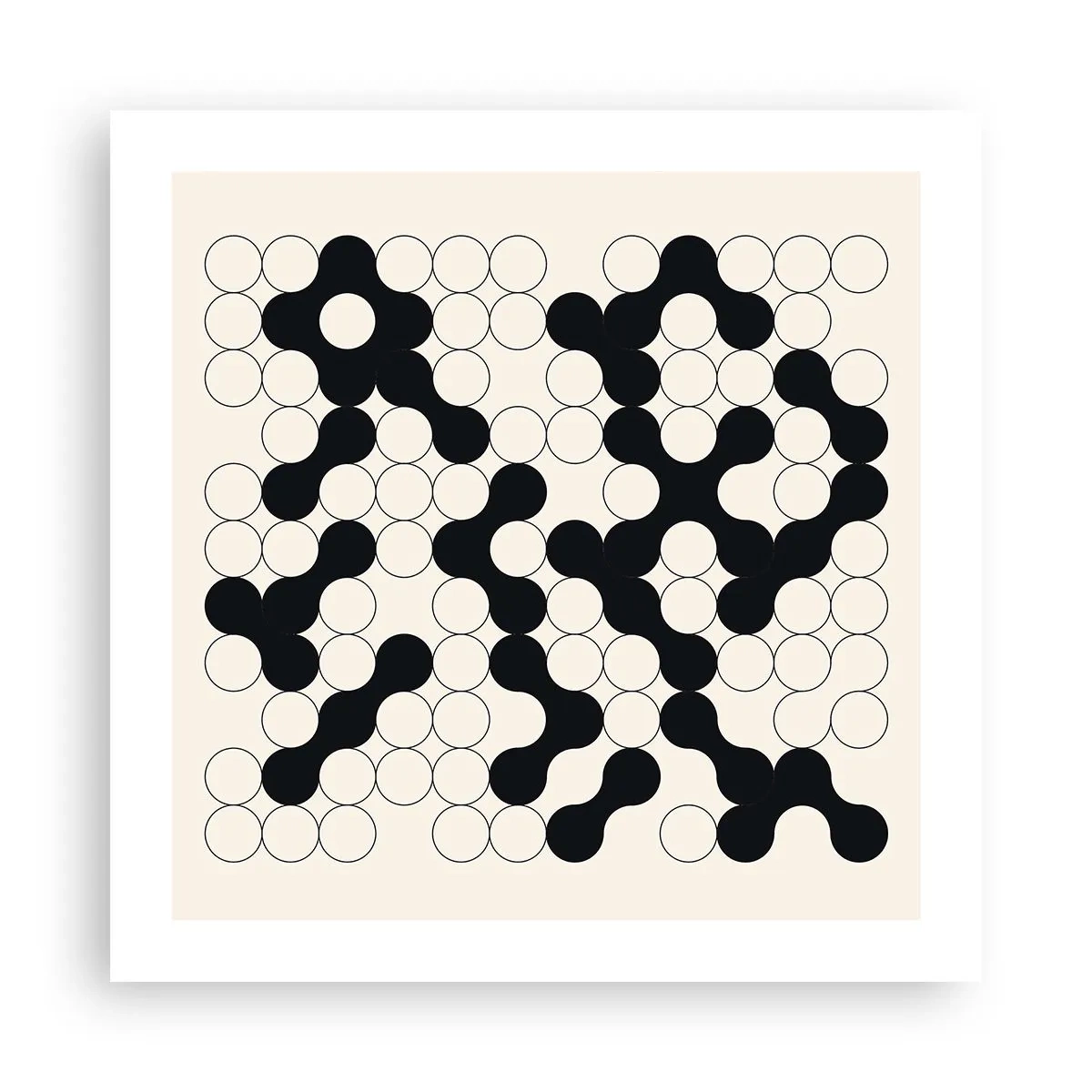 Plakát - Čínská hra – variace - 50x50 cm