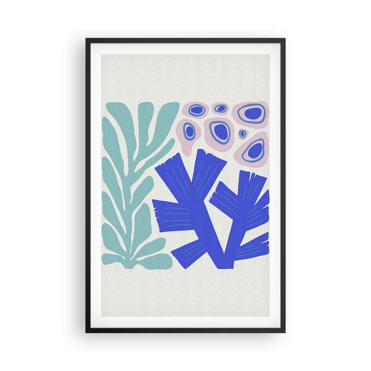 Plakát v černém rámu - Podvodní zahrada - 61x91 cm