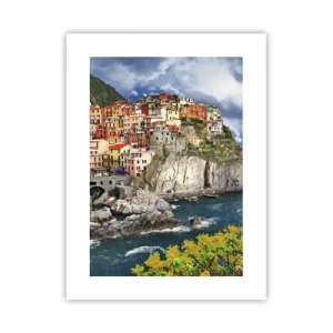 Plakát - Hromádka přitulená ke skalám - 30x40 cm