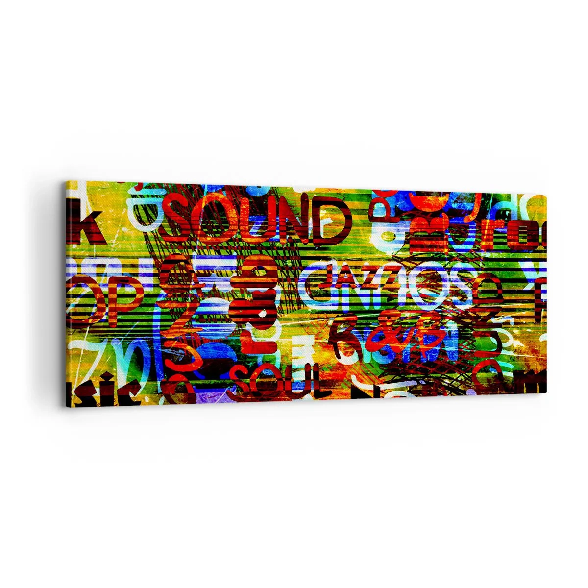 Obraz na plátně - Všechny barvy zvuku - 100x40 cm