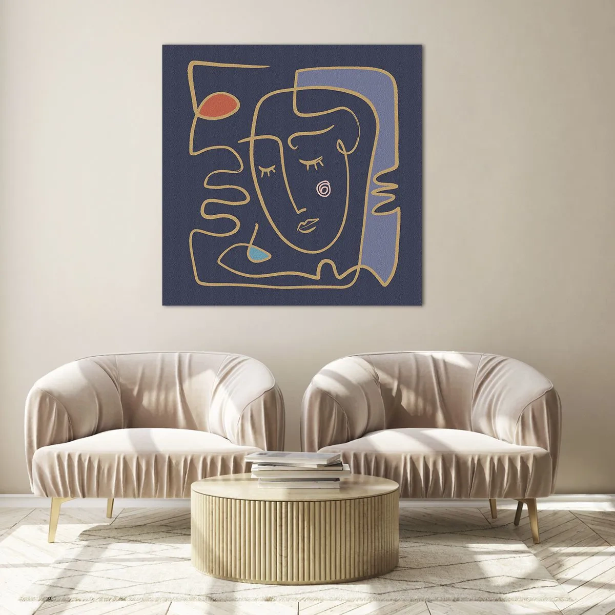 Obraz na skle - V zádumčivosti - 60x60 cm