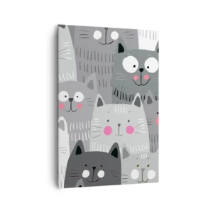 Obraz na plátně - Kočičí svět - 70x100 cm